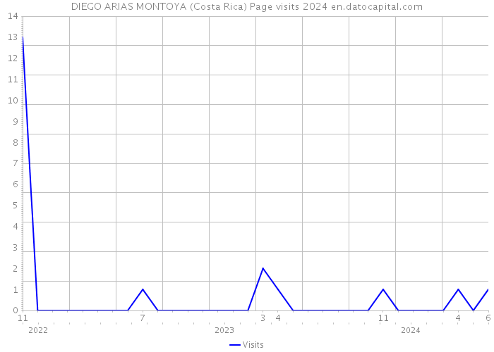 DIEGO ARIAS MONTOYA (Costa Rica) Page visits 2024 