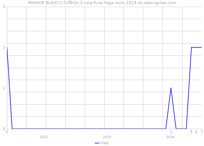 MAINOR BLANCO ZUÑIGA (Costa Rica) Page visits 2024 
