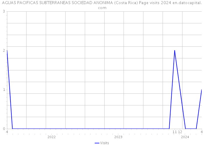 AGUAS PACIFICAS SUBTERRANEAS SOCIEDAD ANONIMA (Costa Rica) Page visits 2024 
