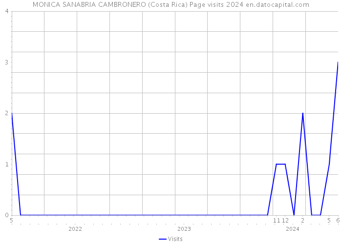 MONICA SANABRIA CAMBRONERO (Costa Rica) Page visits 2024 
