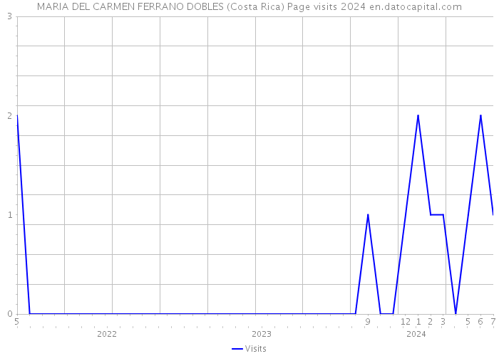 MARIA DEL CARMEN FERRANO DOBLES (Costa Rica) Page visits 2024 