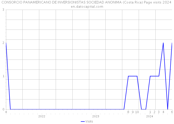 CONSORCIO PANAMERICANO DE INVERSIONISTAS SOCIEDAD ANONIMA (Costa Rica) Page visits 2024 
