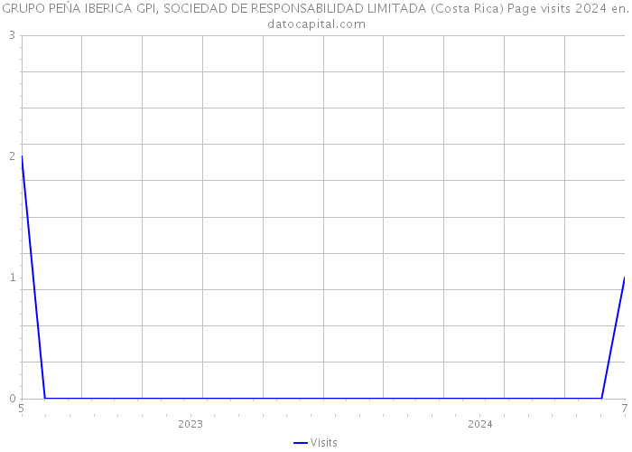 GRUPO PEŃA IBERICA GPI, SOCIEDAD DE RESPONSABILIDAD LIMITADA (Costa Rica) Page visits 2024 