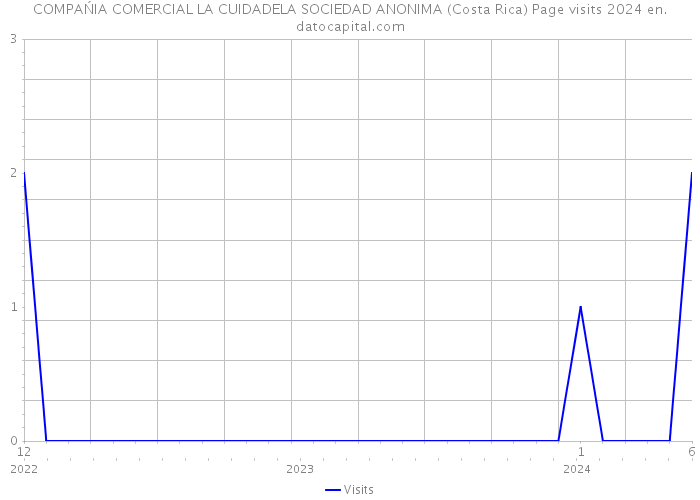 COMPAŃIA COMERCIAL LA CUIDADELA SOCIEDAD ANONIMA (Costa Rica) Page visits 2024 