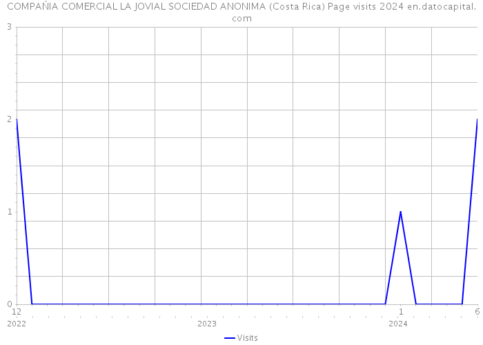 COMPAŃIA COMERCIAL LA JOVIAL SOCIEDAD ANONIMA (Costa Rica) Page visits 2024 