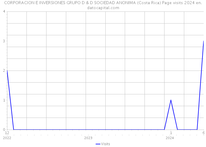 CORPORACION E INVERSIONES GRUPO D & D SOCIEDAD ANONIMA (Costa Rica) Page visits 2024 