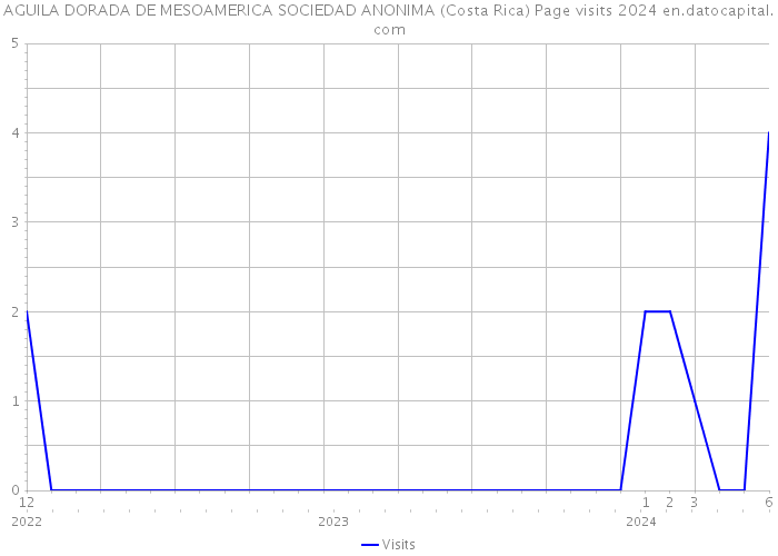 AGUILA DORADA DE MESOAMERICA SOCIEDAD ANONIMA (Costa Rica) Page visits 2024 