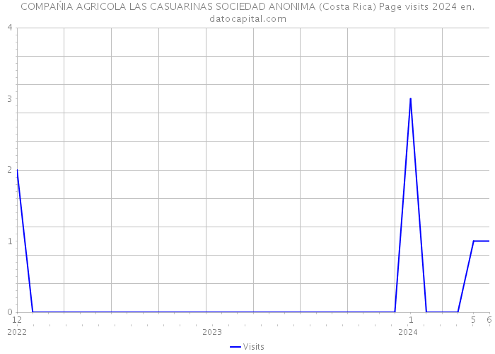 COMPAŃIA AGRICOLA LAS CASUARINAS SOCIEDAD ANONIMA (Costa Rica) Page visits 2024 