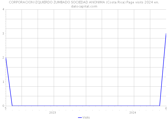 CORPORACION IZQUIERDO ZUMBADO SOCIEDAD ANONIMA (Costa Rica) Page visits 2024 