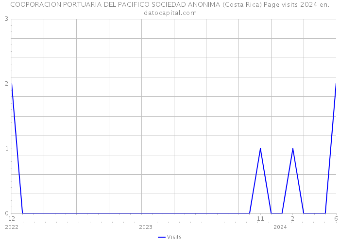 COOPORACION PORTUARIA DEL PACIFICO SOCIEDAD ANONIMA (Costa Rica) Page visits 2024 