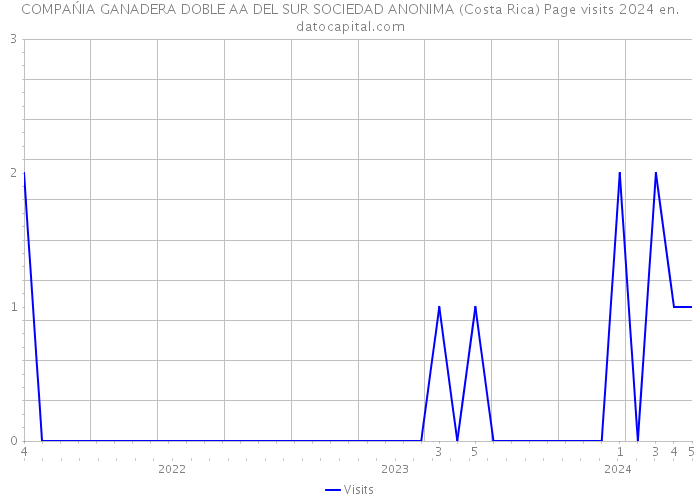 COMPAŃIA GANADERA DOBLE AA DEL SUR SOCIEDAD ANONIMA (Costa Rica) Page visits 2024 