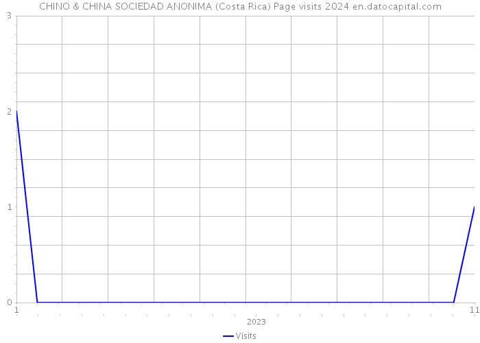 CHINO & CHINA SOCIEDAD ANONIMA (Costa Rica) Page visits 2024 