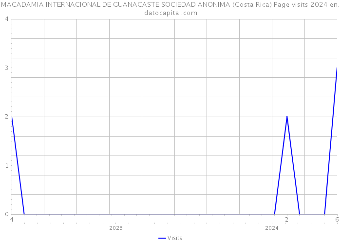 MACADAMIA INTERNACIONAL DE GUANACASTE SOCIEDAD ANONIMA (Costa Rica) Page visits 2024 