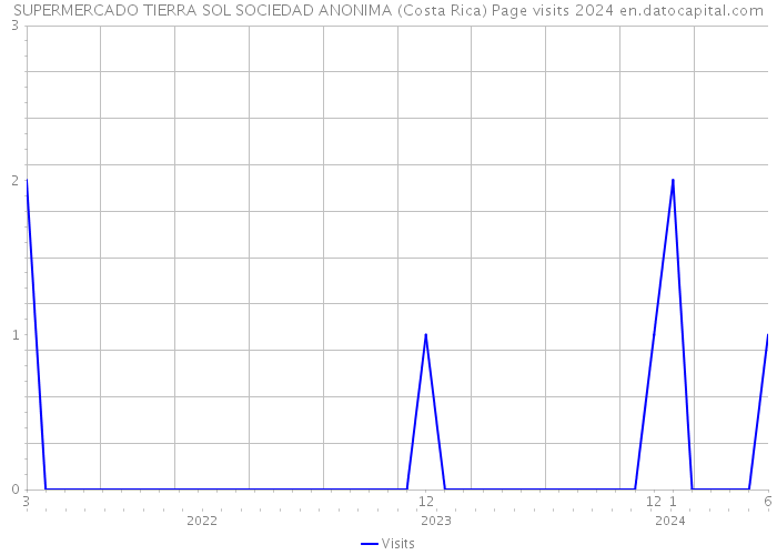 SUPERMERCADO TIERRA SOL SOCIEDAD ANONIMA (Costa Rica) Page visits 2024 
