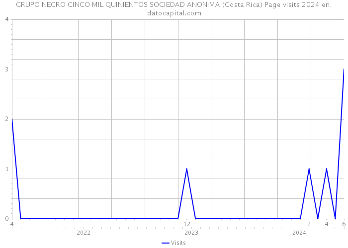 GRUPO NEGRO CINCO MIL QUINIENTOS SOCIEDAD ANONIMA (Costa Rica) Page visits 2024 