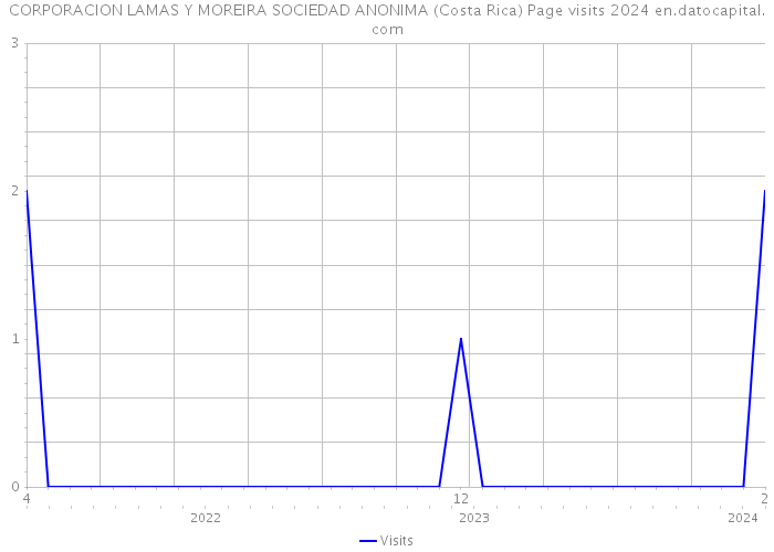 CORPORACION LAMAS Y MOREIRA SOCIEDAD ANONIMA (Costa Rica) Page visits 2024 