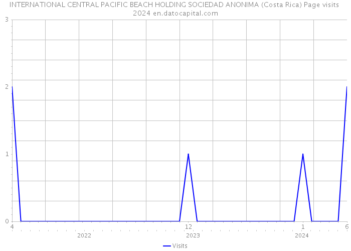 INTERNATIONAL CENTRAL PACIFIC BEACH HOLDING SOCIEDAD ANONIMA (Costa Rica) Page visits 2024 