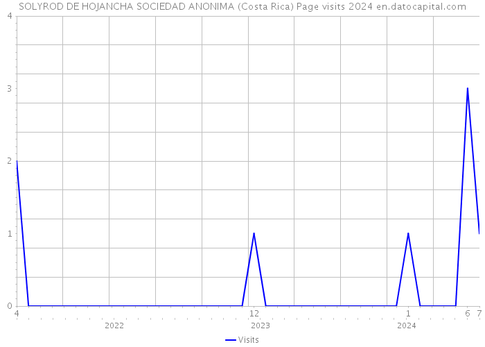 SOLYROD DE HOJANCHA SOCIEDAD ANONIMA (Costa Rica) Page visits 2024 