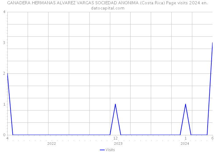 GANADERA HERMANAS ALVAREZ VARGAS SOCIEDAD ANONIMA (Costa Rica) Page visits 2024 