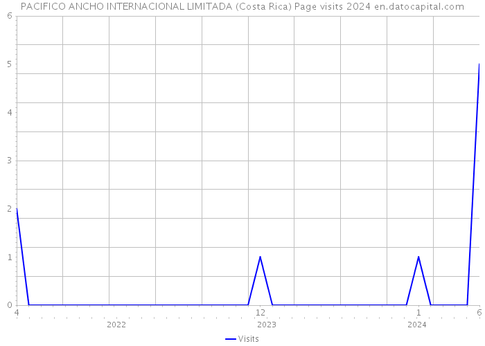 PACIFICO ANCHO INTERNACIONAL LIMITADA (Costa Rica) Page visits 2024 