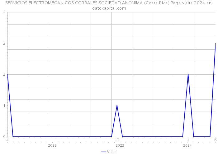 SERVICIOS ELECTROMECANICOS CORRALES SOCIEDAD ANONIMA (Costa Rica) Page visits 2024 