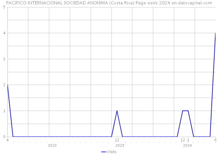 PACIFICO INTERNACIONAL SOCIEDAD ANONIMA (Costa Rica) Page visits 2024 