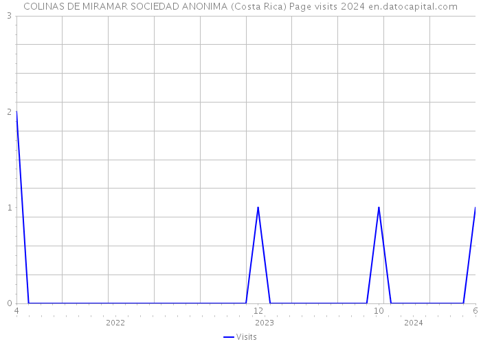 COLINAS DE MIRAMAR SOCIEDAD ANONIMA (Costa Rica) Page visits 2024 