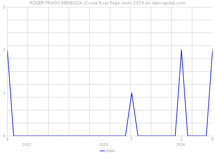 ROGER PRADO MENDOZA (Costa Rica) Page visits 2024 