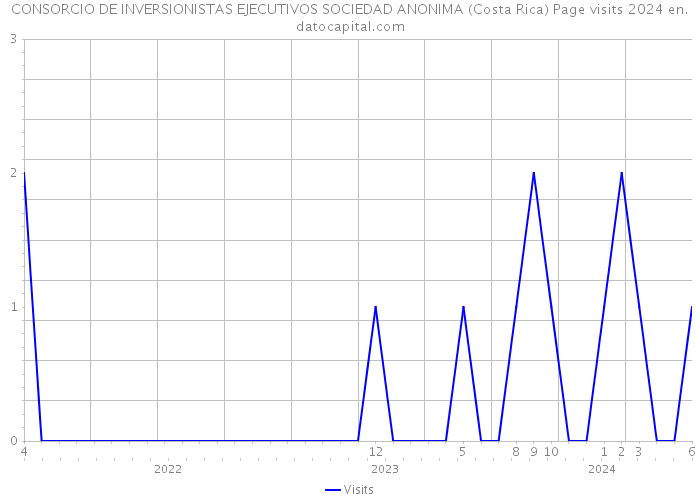 CONSORCIO DE INVERSIONISTAS EJECUTIVOS SOCIEDAD ANONIMA (Costa Rica) Page visits 2024 