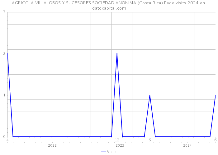 AGRICOLA VILLALOBOS Y SUCESORES SOCIEDAD ANONIMA (Costa Rica) Page visits 2024 