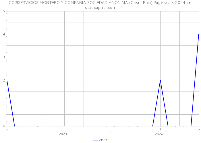 COPISERVICIOS MONTERO Y COMPAŃIA SOCIEDAD ANONIMA (Costa Rica) Page visits 2024 