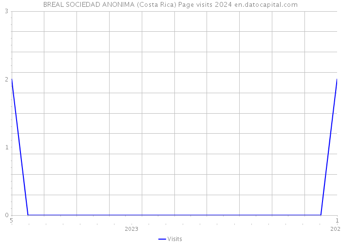 BREAL SOCIEDAD ANONIMA (Costa Rica) Page visits 2024 