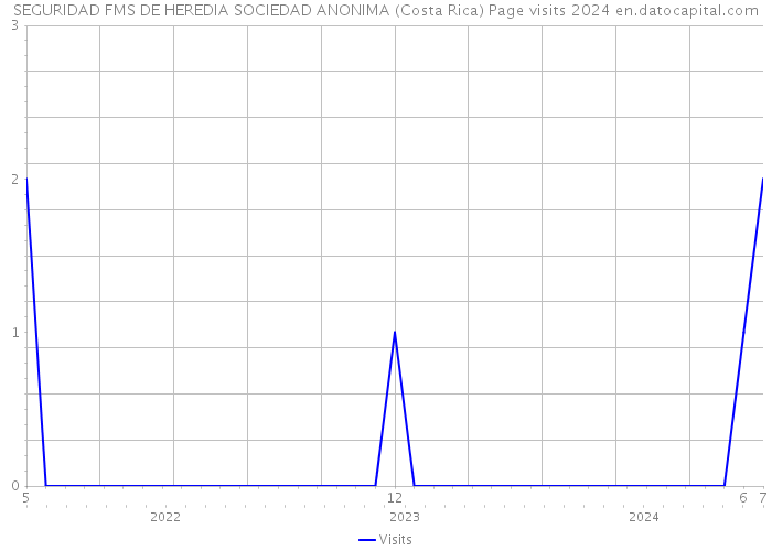SEGURIDAD FMS DE HEREDIA SOCIEDAD ANONIMA (Costa Rica) Page visits 2024 