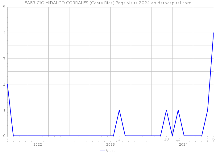 FABRICIO HIDALGO CORRALES (Costa Rica) Page visits 2024 