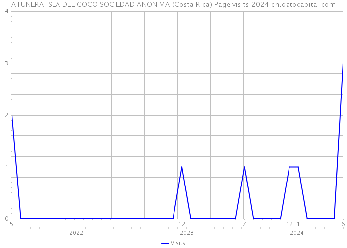 ATUNERA ISLA DEL COCO SOCIEDAD ANONIMA (Costa Rica) Page visits 2024 