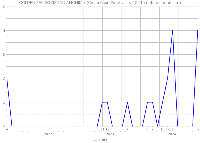 GOLDEN SEA SOCIEDAD ANONIMA (Costa Rica) Page visits 2024 