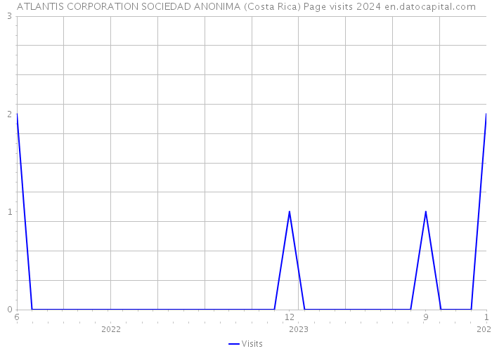 ATLANTIS CORPORATION SOCIEDAD ANONIMA (Costa Rica) Page visits 2024 