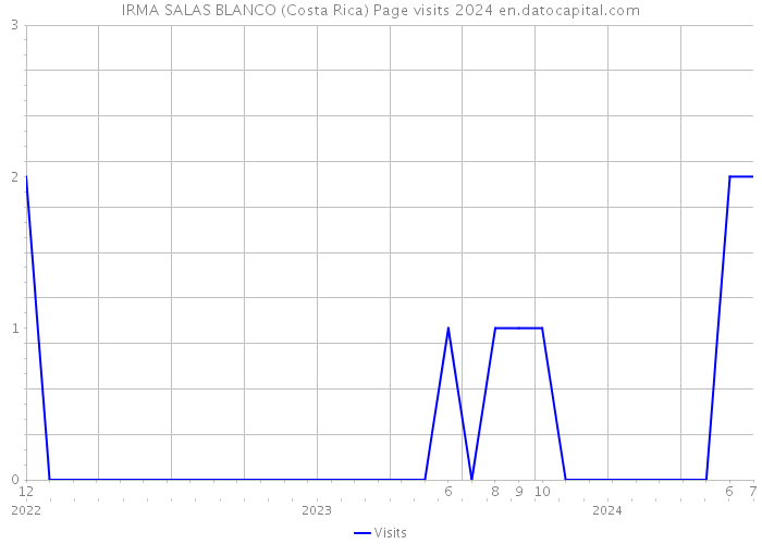 IRMA SALAS BLANCO (Costa Rica) Page visits 2024 