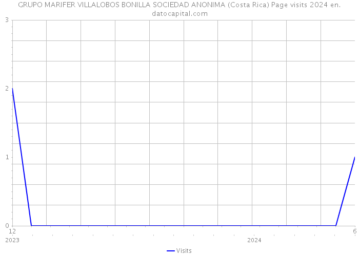 GRUPO MARIFER VILLALOBOS BONILLA SOCIEDAD ANONIMA (Costa Rica) Page visits 2024 