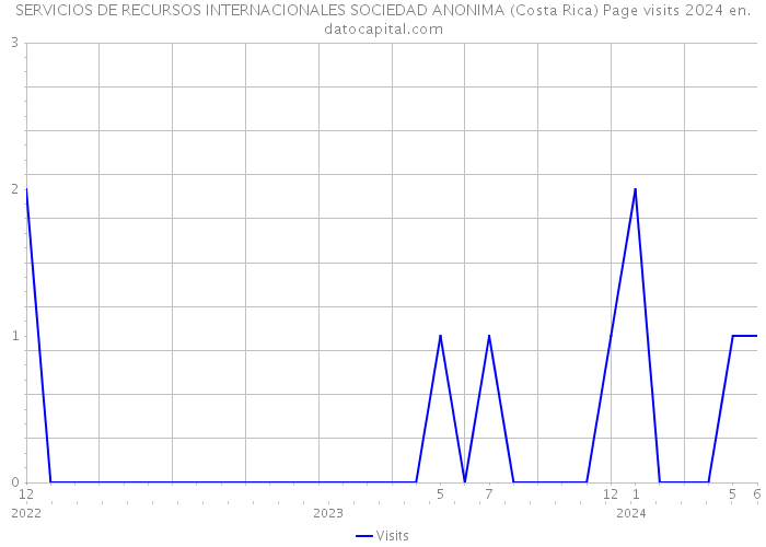 SERVICIOS DE RECURSOS INTERNACIONALES SOCIEDAD ANONIMA (Costa Rica) Page visits 2024 