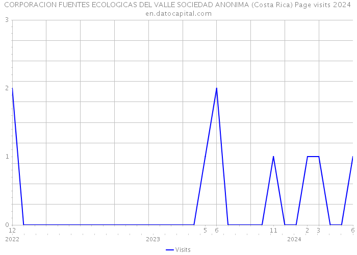 CORPORACION FUENTES ECOLOGICAS DEL VALLE SOCIEDAD ANONIMA (Costa Rica) Page visits 2024 