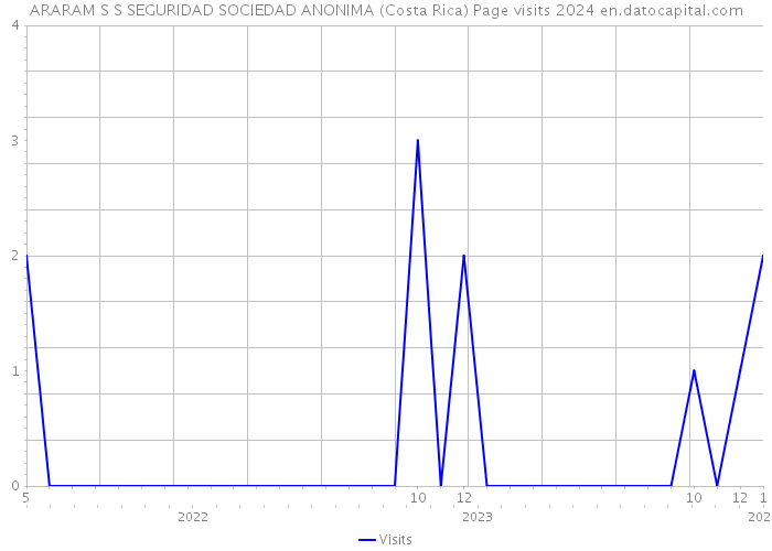 ARARAM S S SEGURIDAD SOCIEDAD ANONIMA (Costa Rica) Page visits 2024 