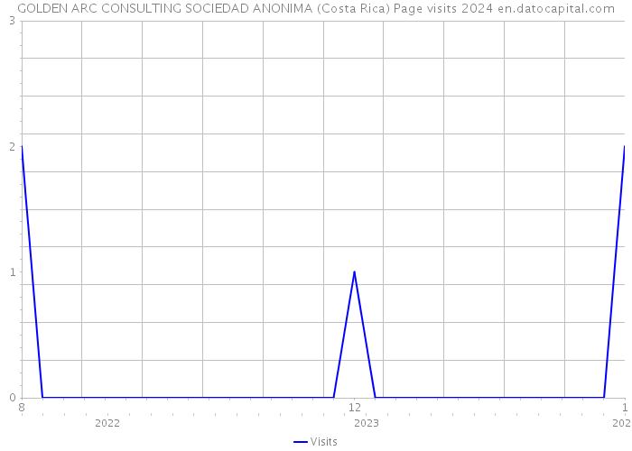 GOLDEN ARC CONSULTING SOCIEDAD ANONIMA (Costa Rica) Page visits 2024 