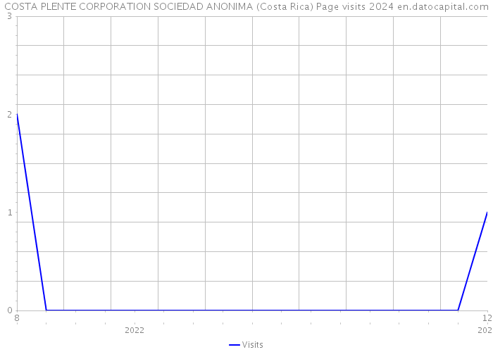 COSTA PLENTE CORPORATION SOCIEDAD ANONIMA (Costa Rica) Page visits 2024 