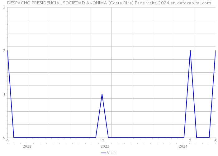 DESPACHO PRESIDENCIAL SOCIEDAD ANONIMA (Costa Rica) Page visits 2024 