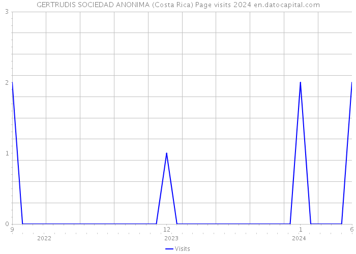 GERTRUDIS SOCIEDAD ANONIMA (Costa Rica) Page visits 2024 