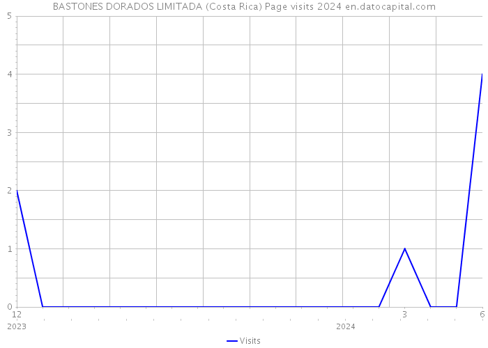 BASTONES DORADOS LIMITADA (Costa Rica) Page visits 2024 