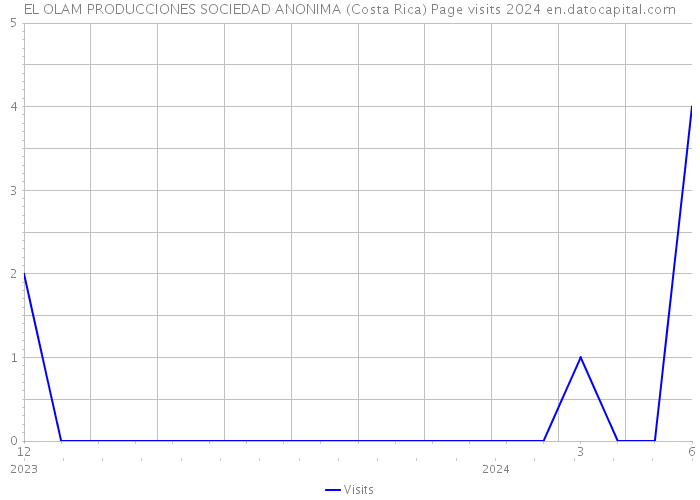 EL OLAM PRODUCCIONES SOCIEDAD ANONIMA (Costa Rica) Page visits 2024 