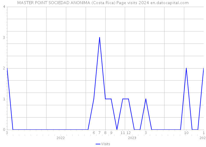 MASTER POINT SOCIEDAD ANONIMA (Costa Rica) Page visits 2024 