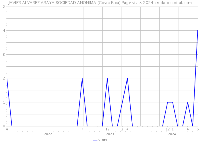 JAVIER ALVAREZ ARAYA SOCIEDAD ANONIMA (Costa Rica) Page visits 2024 